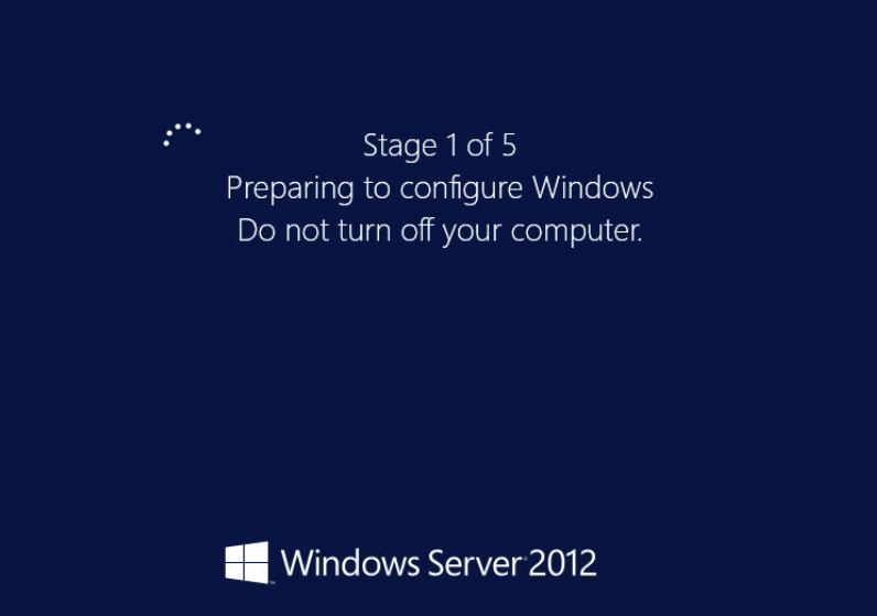 Windows update boot looping a 2012R2 Server EtherTech